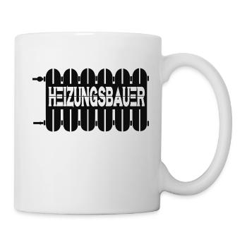 Heizungsbauer T-Shirt - Tasse - Weiß - Rechts