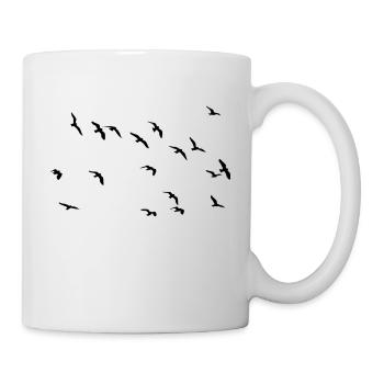 Les oiseaux - Mug blanc - blanc - Droite