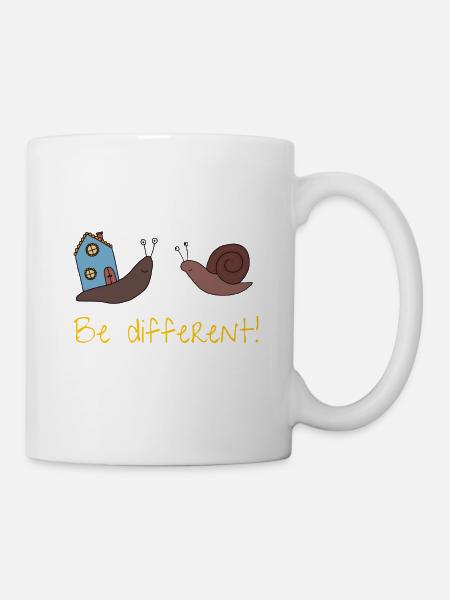 Be different! - Mug - white
