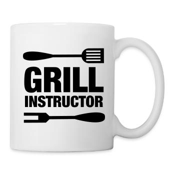 Grill Instructor grillen Barbecue Grillmeister - Mug blanc - blanc - Droite
