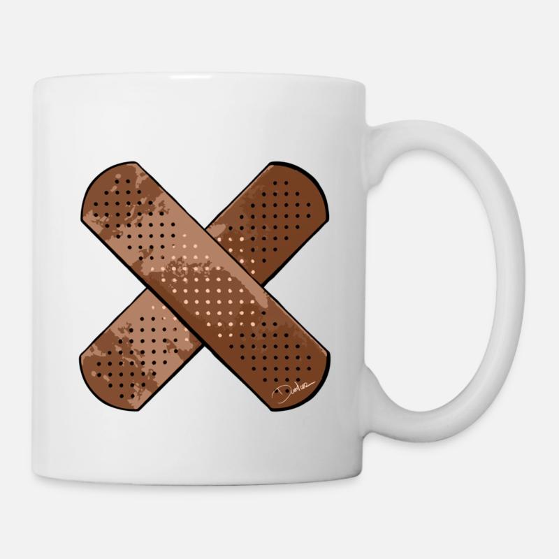 pansement - Mug blanc - blanc