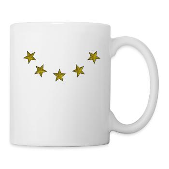 5 Stars Round Golden - Mug - white - Right
