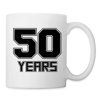 50 years - Mug - white - Right