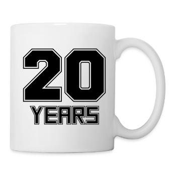 20 years - Mug - white - Right