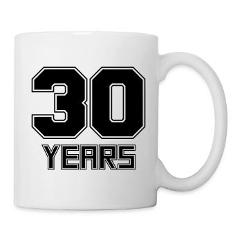 30 years - Mug - white - Right