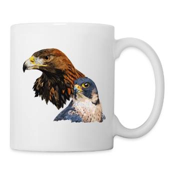 Wanderfalke - Tasse - Weiß - Rechts