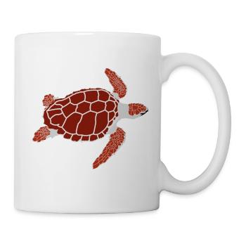 Turtle (red) - Mug - white - Right