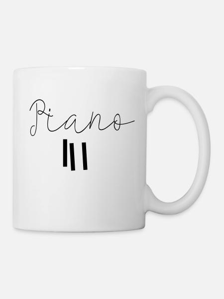 piano - Mug blanc - blanc