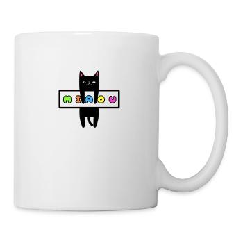 Miau - Tasse - Weiß - Rechts