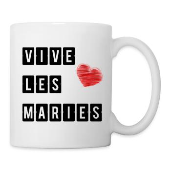 HEIRAT. ES LEBE DIE MARIES. HERZ. ICH LIEBE DICH. ICH LIEBE - Tasse - Weiß - Rechts