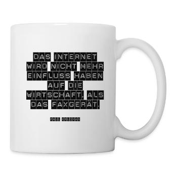 computer zitat gaming internet - Tasse - Weiß - Rechts