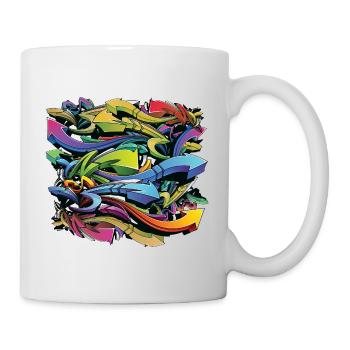 Grafitti Street Art Pattern Arrows - Mug - white - Right