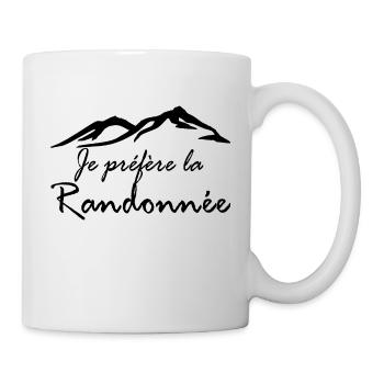 Je préfère la Randonnée -J'aime la Randonnée - Mug blanc - blanc - Droite