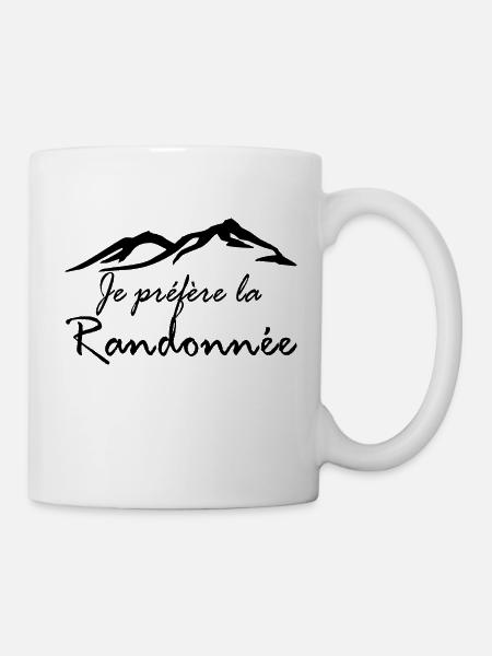 Je préfère la Randonnée -J'aime la Randonnée - Mug blanc - blanc