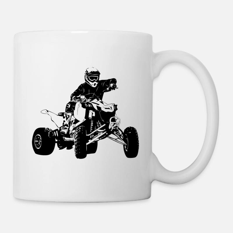 Course de quad - ATV Racer - Mug blanc - blanc
