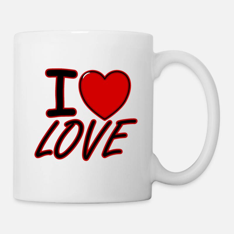 I love LOVE - Mug - white