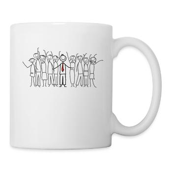 Ein tolles team mit Chef! - Tasse - Weiß - Rechts