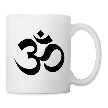 Om, Mantra, 23 Farben frei wählbar - Tasse - Weiß - Rechts