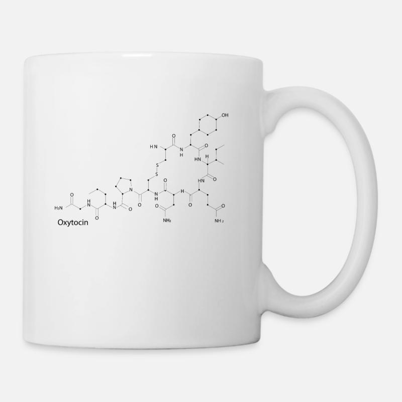 Formula strutturale di ossitocina - Tazza - bianco
