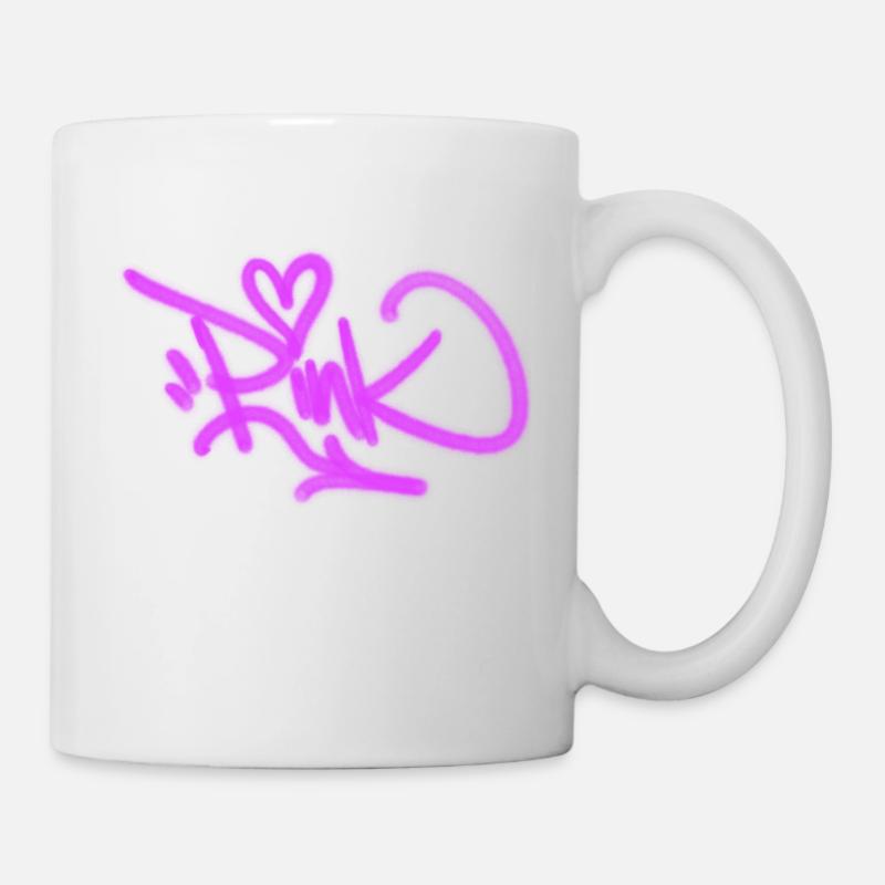 Pink - Tasse - Weiß