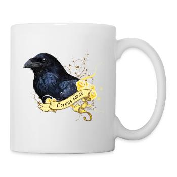 Corbeau - Mug blanc - blanc - Droite