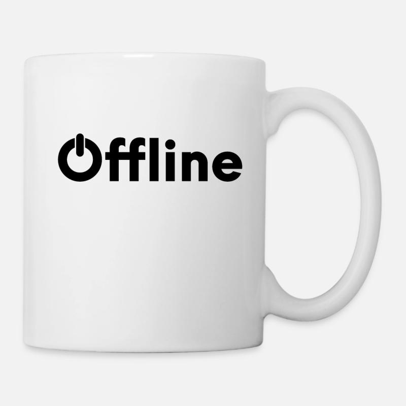 joueur de jeu hors ligne - Mug blanc - blanc