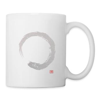 Kalligraphie Enso Kreis | Zen Buddhismus - Tasse - Weiß - Rechts