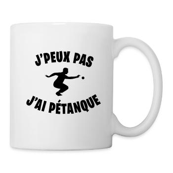 I can't, I have pétanque - Mug - white - Right