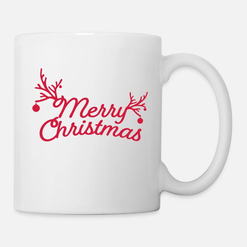 Fröhliche Weihnachten - Tasse - Weiß