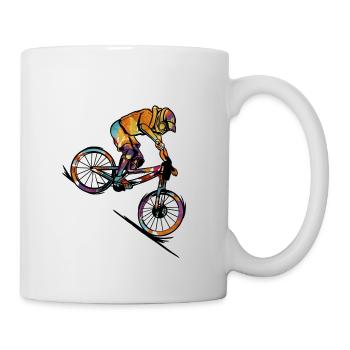 BMX MTB Mountain Bike Bicycle Road Bike Downhill - Mug - white - Right