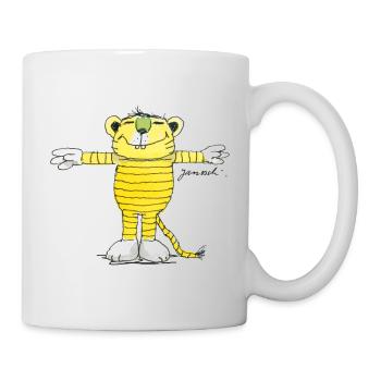 Janosch Tiger Pose - Mug - white - Right