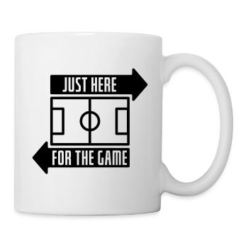 Just here for the game - Tasse - Weiß - Rechts