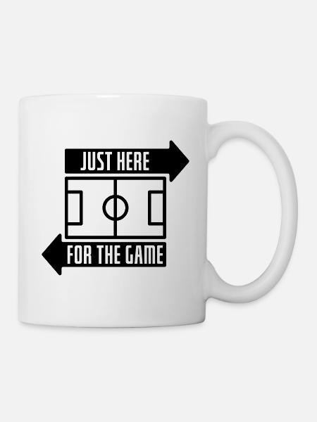 Just here for the game - Mug blanc - blanc