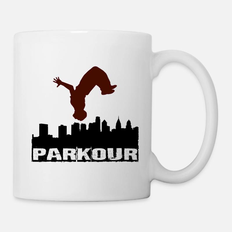 parkour - Tasse - Weiß
