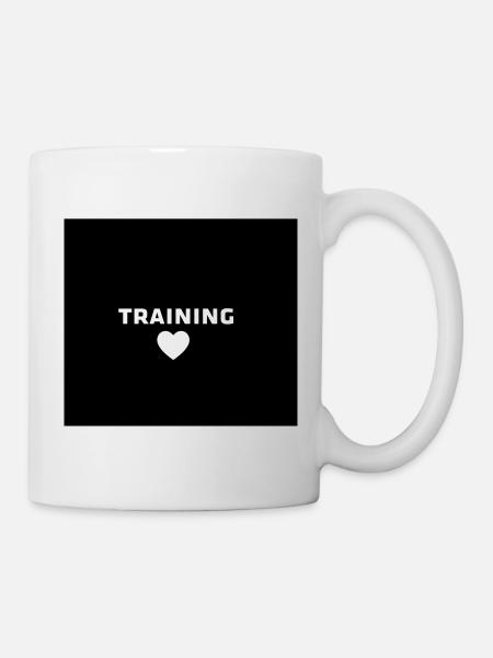 mundschutz training - Tasse - Weiß