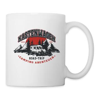 Kastenwagen Road-Trip Abenteuer - Tasse - Weiß - Rechts