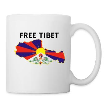 Freeware Tibet Flag - Tasse - Weiß - Rechts