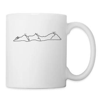 Eiger, Mönch and Jungfrau - Mug - white - Right