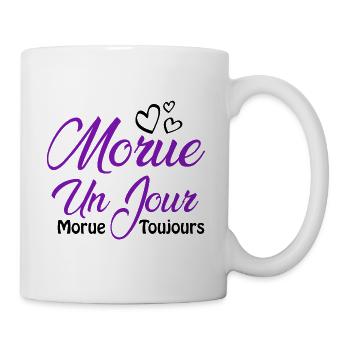 Morue un jour - Mug blanc - blanc - Droite
