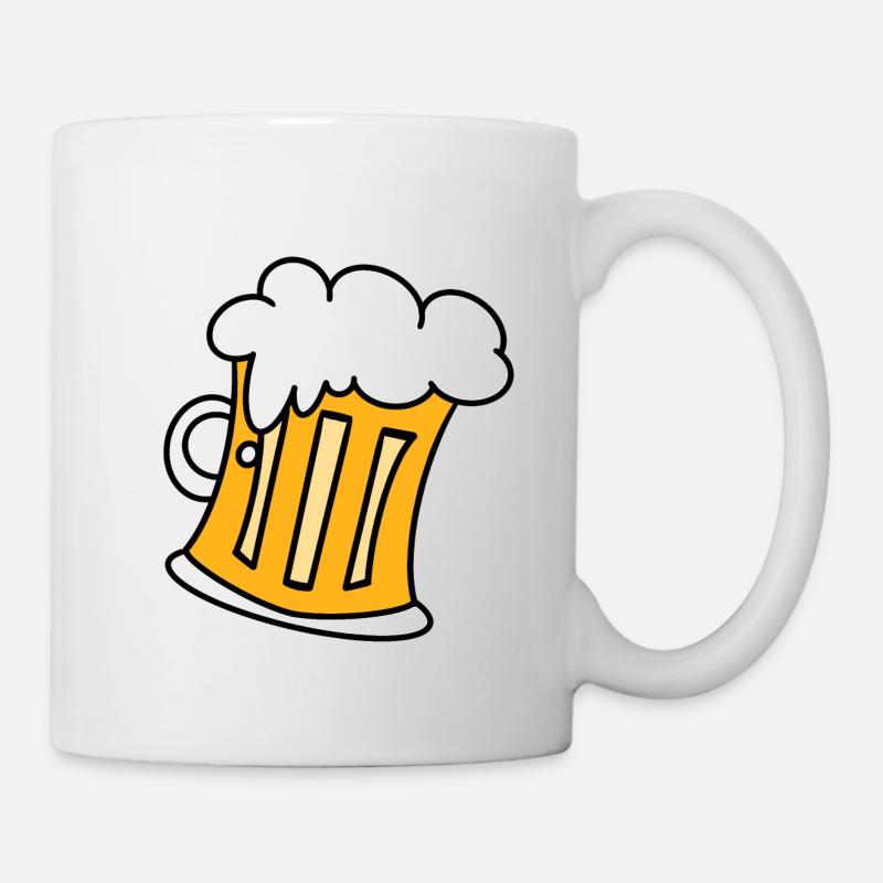 beer mug - bierkrug - maßkrug - Tasse - Weiß