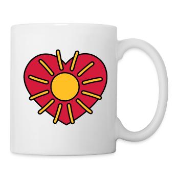 Sonne Sonnenschein - sun sunshine - soleil - Tasse - Weiß - Rechts