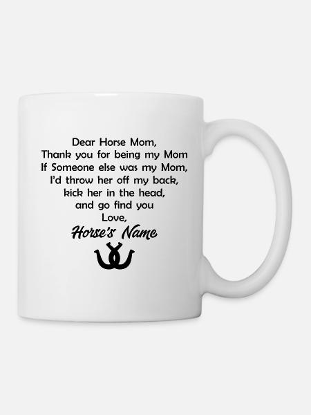 Horse s Name - Tasse - Weiß