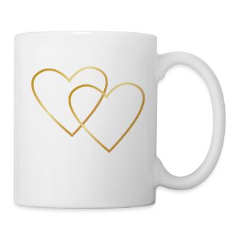 Two Golden Hearts - Mug - white - Right