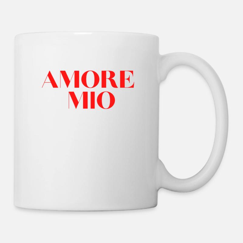 AMORE MIO idée cadeau et tshirt - Mug blanc - blanc