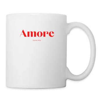 t shirt amore dolce vita cadeau - Mug blanc - blanc - Droite