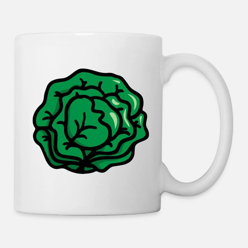 Tête de salade salad lettuce Salade - Mug blanc - blanc