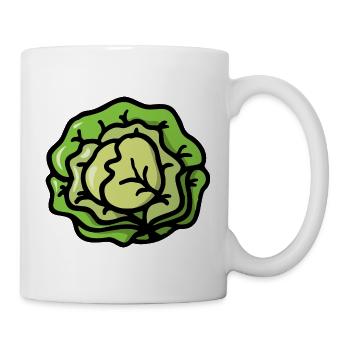 Salade de choux légumes - salade cabbage vegetable - Mug blanc - blanc - Droite