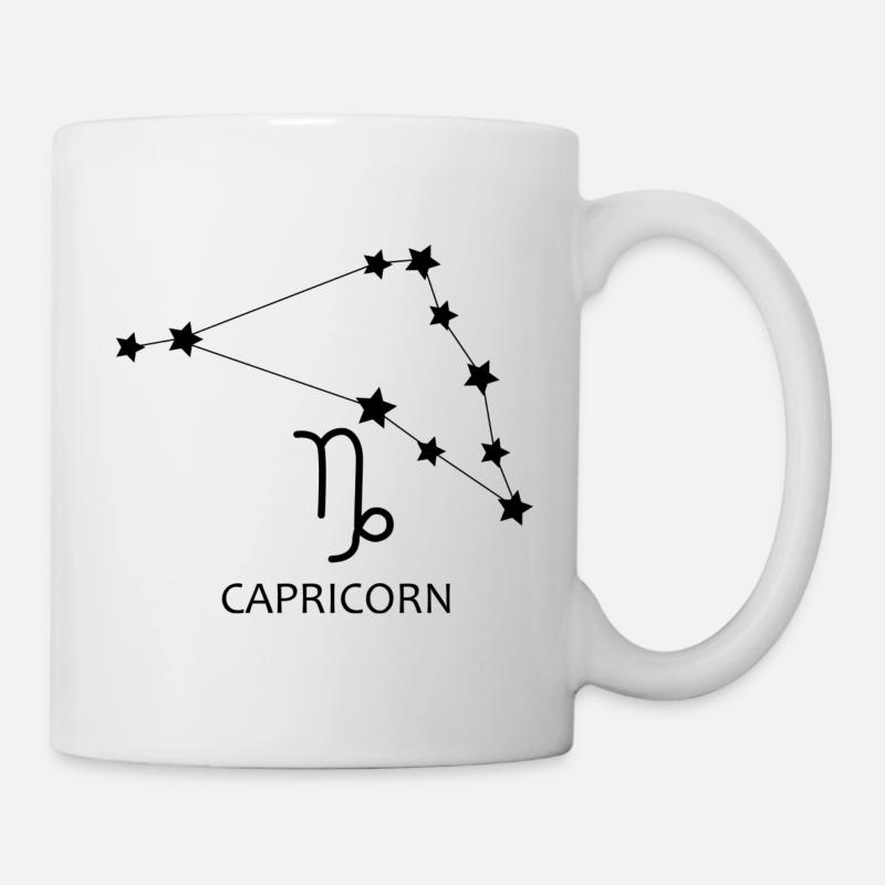 Horoscope Constellation du Capricorne Capricorne - Mug blanc - blanc