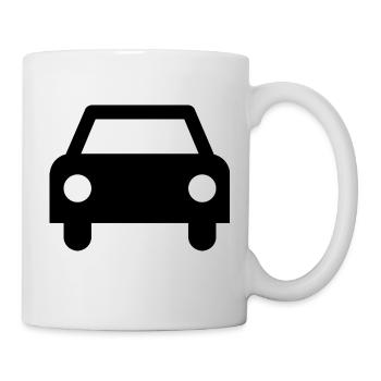 logo auto voiture - Mug blanc - blanc - Droite