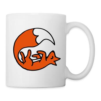 Cute playing fox - Renard joue mignon - Mug blanc - blanc - Droite